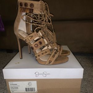 Honey brown Jessica Simpson heels